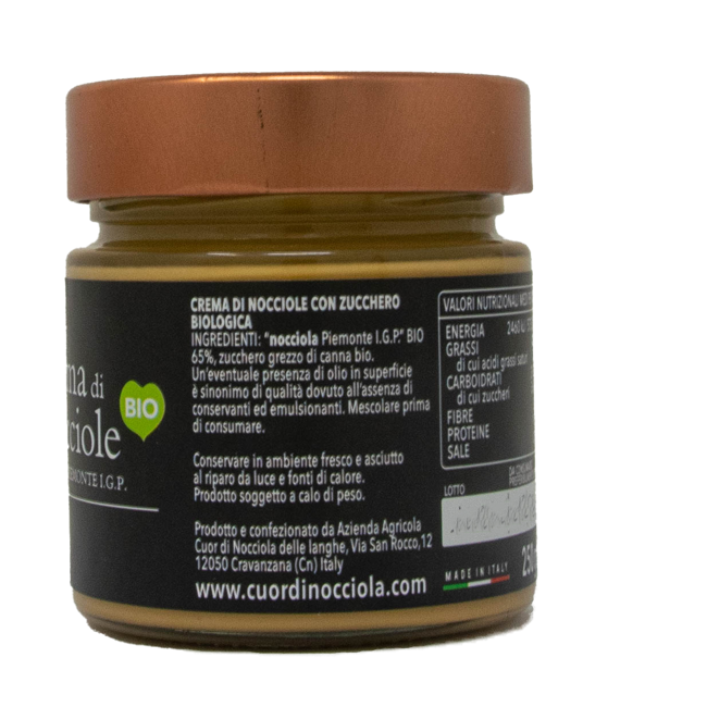 Dritter Produktbild DELICATE Haselnusscreme 250 g by Cuor di Nocciola delle Langhe