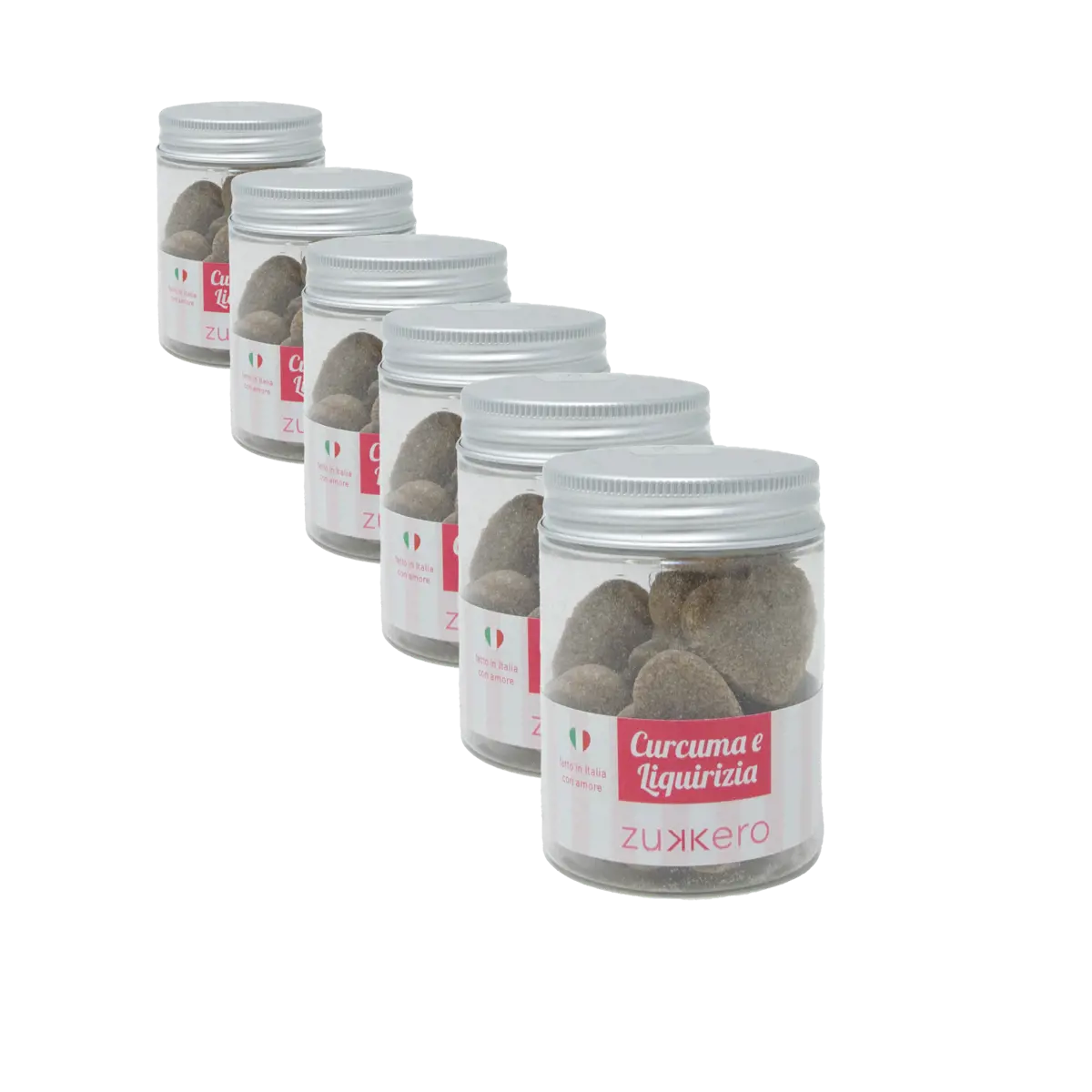 Zukkero Morceaux De Sucre Coeur Curcuma Et Reglisse 60 Gr Boite En Plastique 60 G by Zukkero