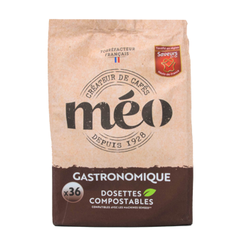 Café Méo Dosettes Compatibles Senseo Gastronomique X36 36 -s Compatible Senseo - Pochette 252 g