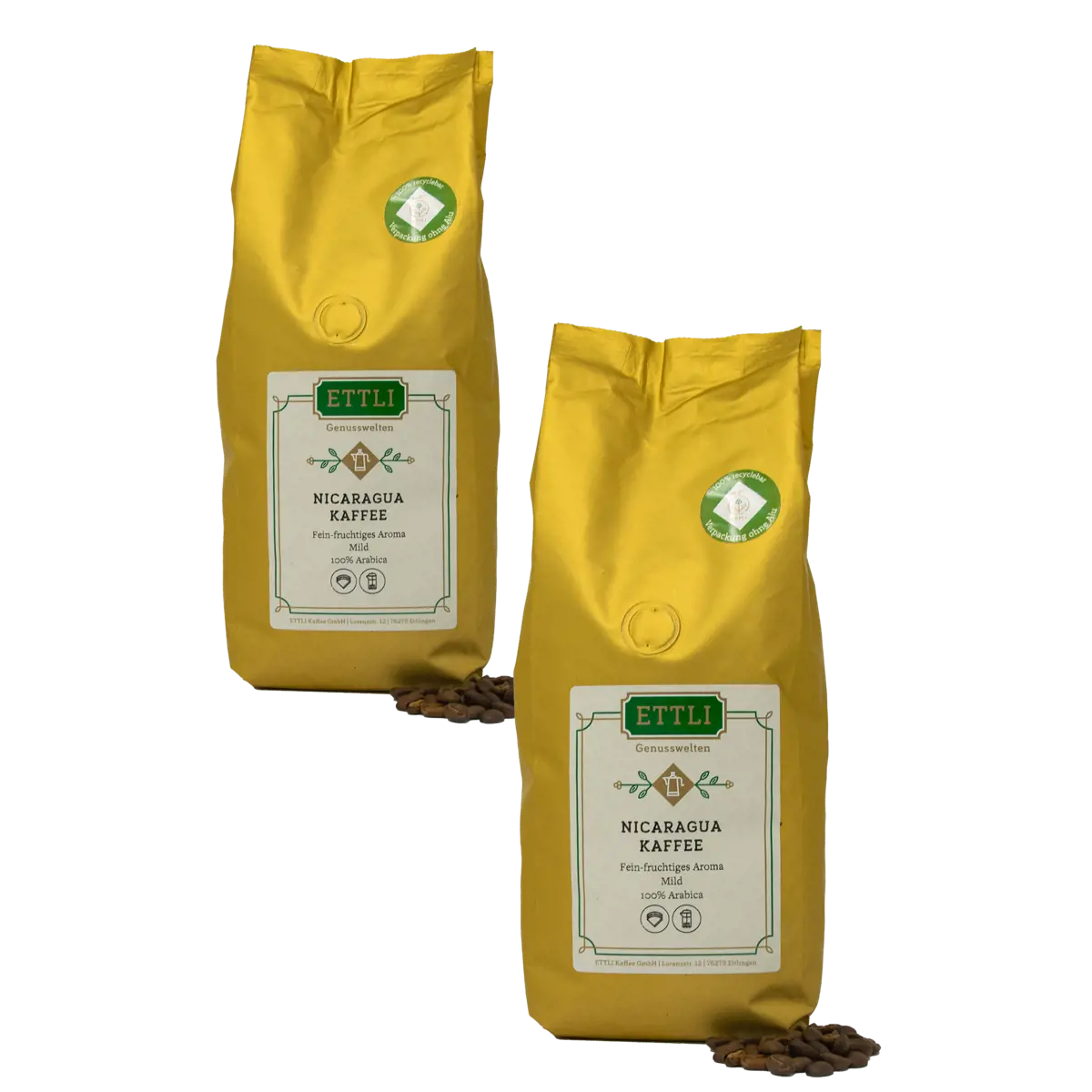 Kaffeebohnen - Nicaragua Mischung - 500g by ETTLI Kaffee