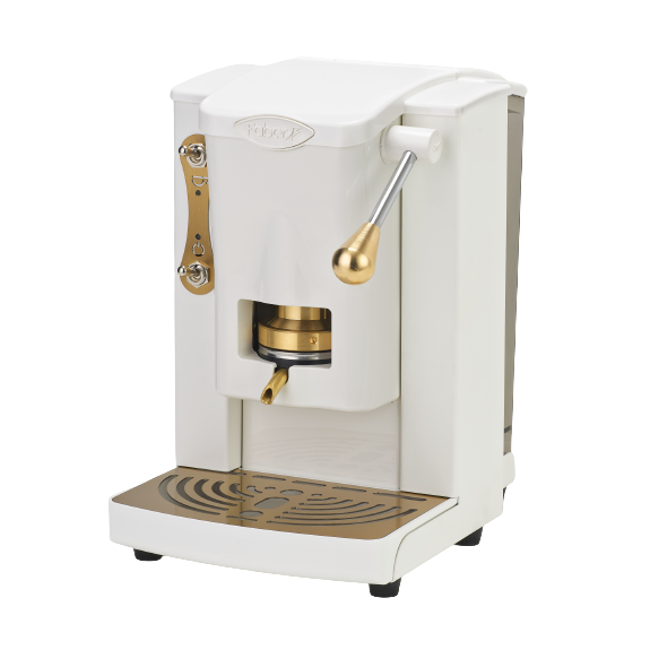 Faber Machine A Cafe A Dosettes Piccola Slot White Laiton - Brass Edition 1 5 L by Faber
