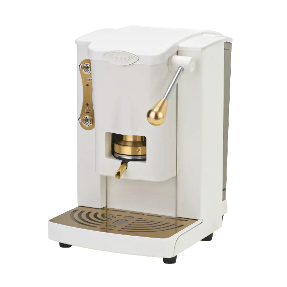 Faber Machine A Cafe A Dosettes Piccola Slot White Laiton - Brass Edition 1 5 L by Faber