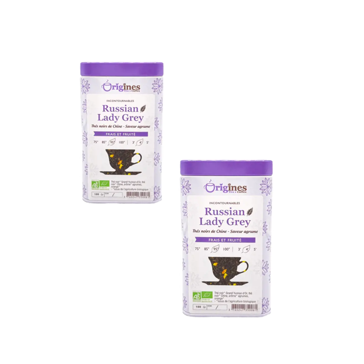 Origines Tea&Coffee The Noir Bio En - Russian Lady Grey Chine 100G - 100 G by Origines Tea&Coffee