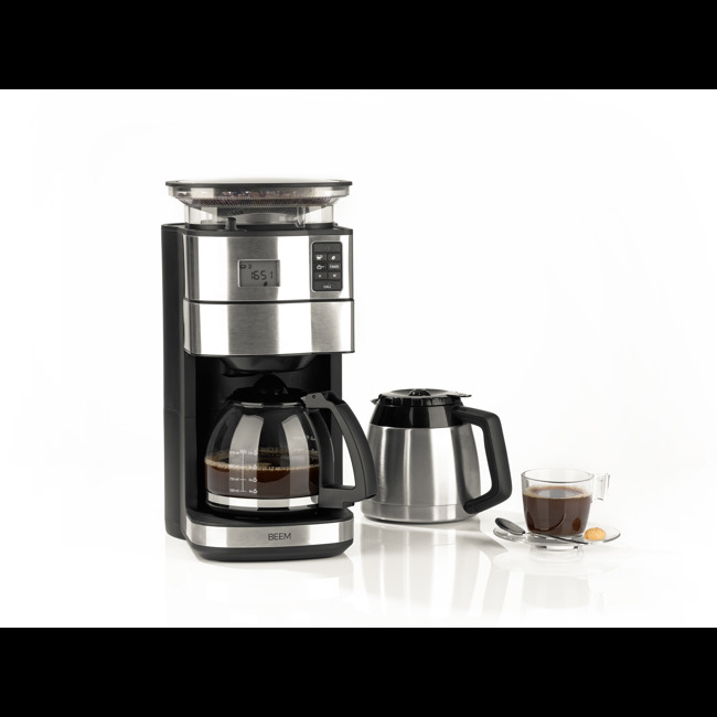 BEEM Macchina caffè filtro con Macinacaffè - 1,25 l - Fresh Aroma Perfect  II - Duo