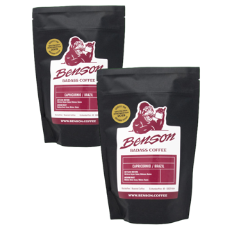 Cafè En Grain Benson - Capricornio, Espresso - 1Kg - Pack 2 × Grains Pochette 1 kg