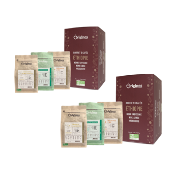 Box Gemahlener Kaffee - Ethiopie 3x250g - Pack 2 × 3 Beutel