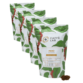 Kaffee Perù Pachamama (Women Coffee Project) - Gemahlen - Pack 4 × Mahlgrad Espresso Beutel 250 g