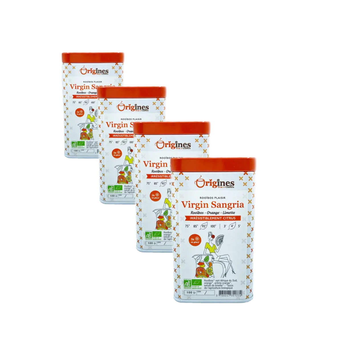 Virgin Sangria Metall-Box - 500g by Origines Tea&Coffee