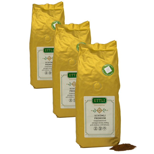 Ettli Kaffee Cafe Moulu Schumli Premium 500G Moulu Espresso - 500 G by ETTLI Kaffee