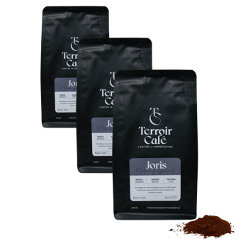 Terroir Cafe Terroir Cafe Composition Du Torrefacteur Joris 250G Moulu Filtre - 250 G - Pack 3 × Moulu Filtre Pochette 250 g