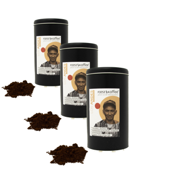 Los Andes - Monorigine - Pack 3 × Macinatura Filtro Scatola di metallo 500 g
