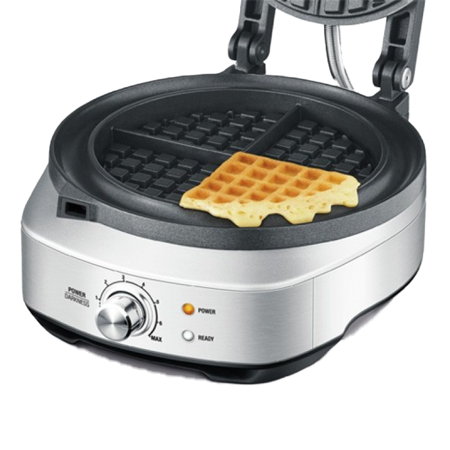 Quatrième image du produit Sage Appliances No Mess Waffle Sage Gaufrier Circulaire Avec 7 Reglages De Couleur by Sage Appliances