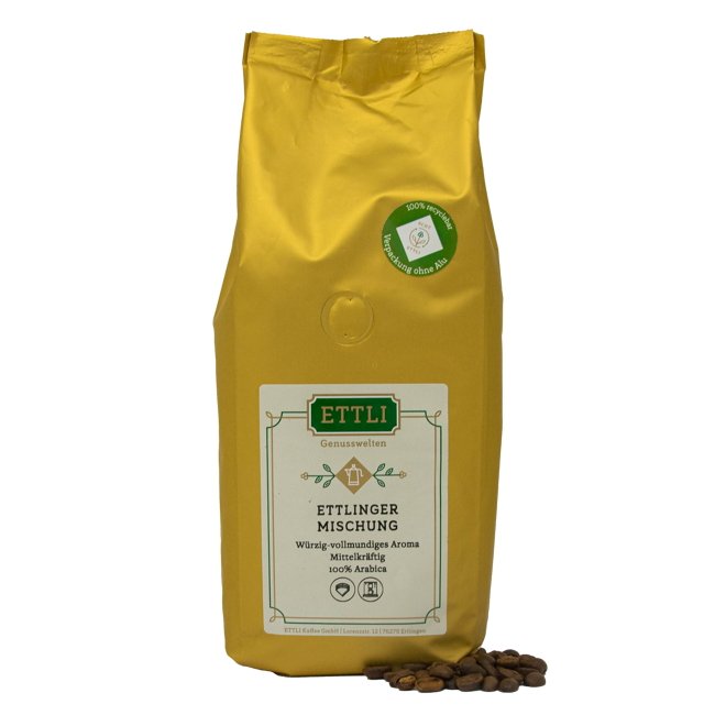 Kaffeebohnen - Ettlinger-Mischung - 1kg by ETTLI Kaffee