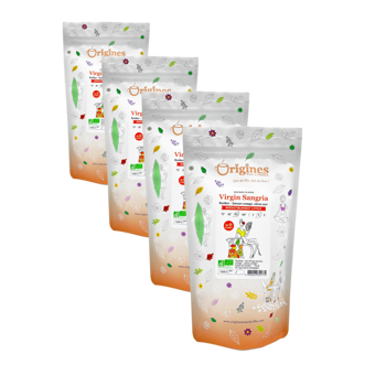 Origines Tea&Coffee Virgin Sangria En Sachet 100G - 100 G - Pack 4 × Pochette 100 g