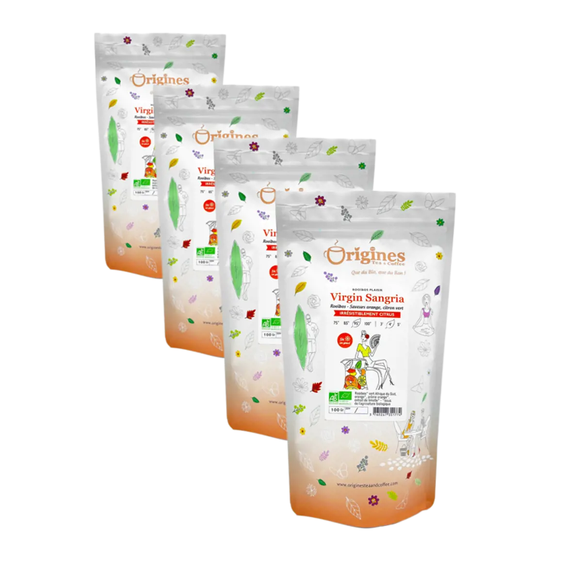 Origines Tea&Coffee Virgin Sangria En Sachet 100G - 100 G by Origines Tea&Coffee