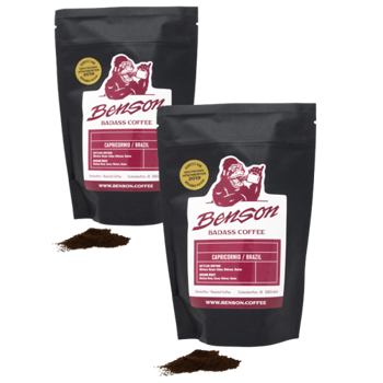 Benson Cafe Moulu Capricornio Espresso 1Kg Moulu Espresso - 1 Kg - Pack 2 × Moulu Espresso Pochette 1 kg