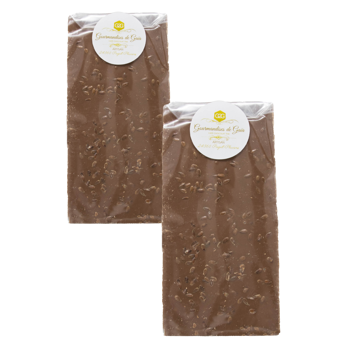 Milchschokolade (Zuckerfrei) - Flachs - Pack 2 × Tafel 100 g