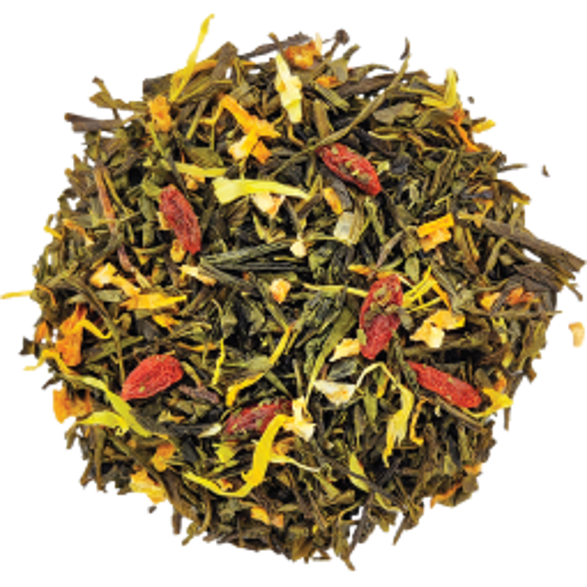 Zweiter Produktbild Grüner Tee Bio im Beutel - Rencontre Mangue & Bergamote Chine - 100g by Origines Tea&Coffee