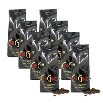 Caffè Gioia Mélange Noir Grains Lignée Familiale(8X250G) - Grains Pochette 2 kg