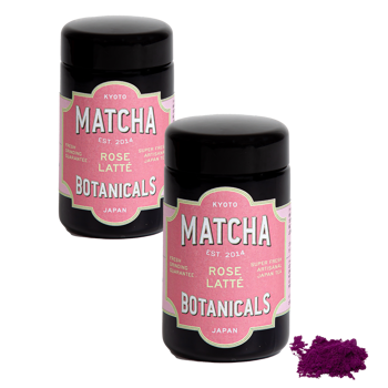 Matcha Rose Latté Fruit Du Dragon - 40g - Pack 2 × Bouteille en verre 40 g