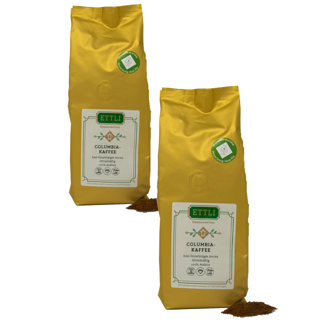 Ettli Kaffee Cafe Colombia Moulu Espresso - 1 Kg by ETTLI Kaffee