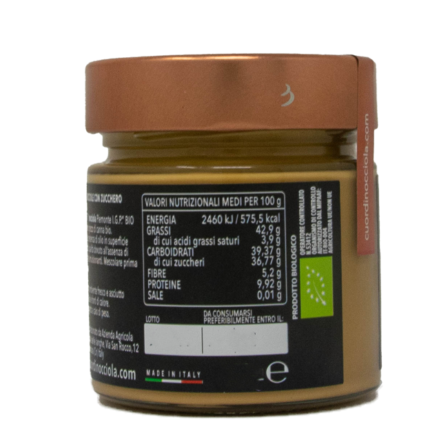 Zweiter Produktbild DELICATE Haselnusscreme 250 g by Cuor di Nocciola delle Langhe