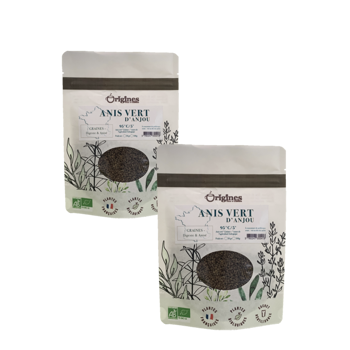Origines Tea&Coffee Infusion Bio Anis Vert Vrac 500G Fleur De The 500 G - Pack 2 × Pochette 500 g