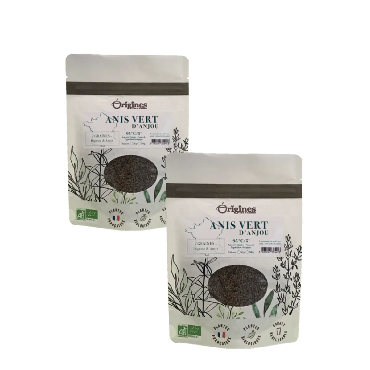 Origines Tea&Coffee Infusion Bio Anis Vert Vrac 500G Fleur De The 500 G by Origines Tea&Coffee