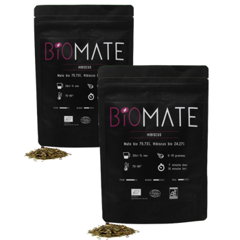 Hibiskus Mate - Pack 2 × Beutel 100 g