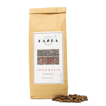 Café En Grain Kaoba Indonesie Sumatra 500G - Grains Pochette 500 g