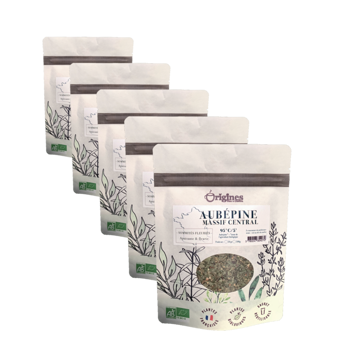 Infusion Bio Aubépine - Sachet 50g - Pack 5 × Pochette 50 g