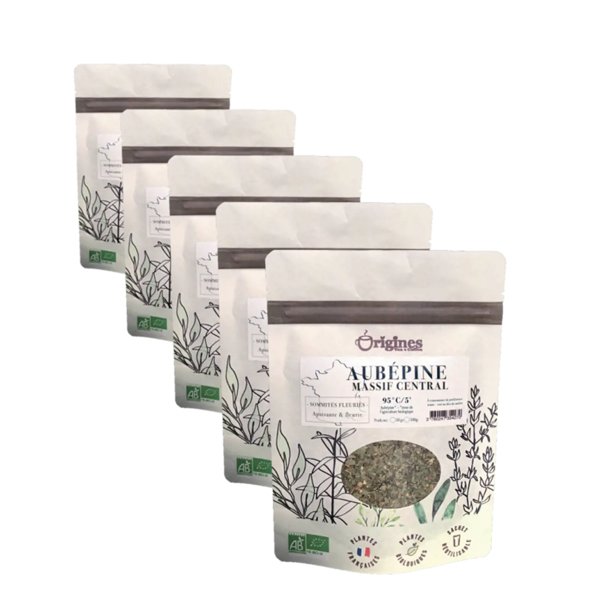 Infusion Bio Aubépine - Sachet 50g by Origines Tea&Coffee