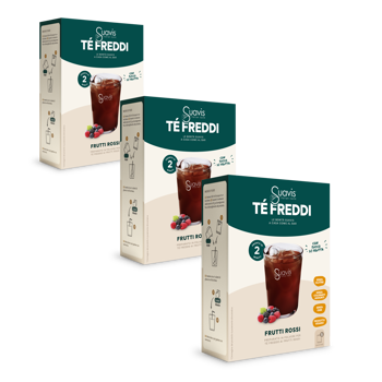 Tè freddo - Frutti Rossi - Pack 3 × Scatola di cartone 160 g