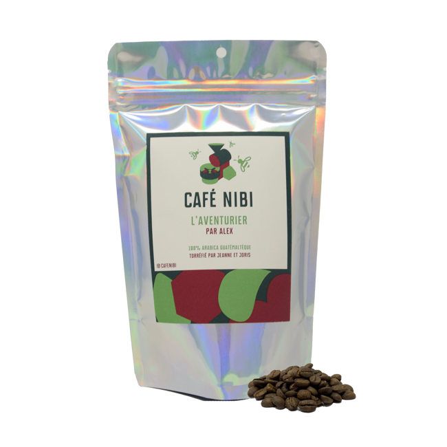 Café Nibi - L'Aventurier Par Alex-Café En Grain 200 G by Café Nibi