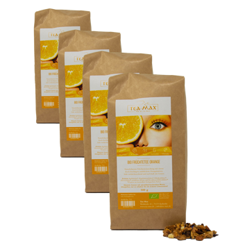 Tè alla frutta biologico all'arancia - Pack 4 × Bustina 500 g