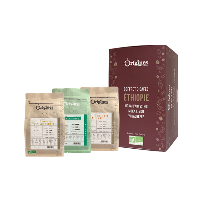 Origines Tea&Coffee Coffret De Café En Grains - Ethiopie 3X250G by Origines Tea&Coffee