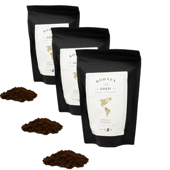 Kaffeewerkstatt Bohnengold Colombie Excelso Huila Moulu Filtre- 500 G - Pack 3 × Moulu Filtre Pochette 500 g