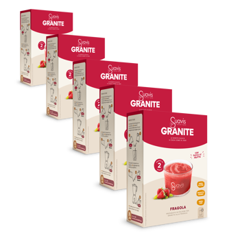 Granita - Erdbeere - Pack 5 × Pappschachtel 160 g