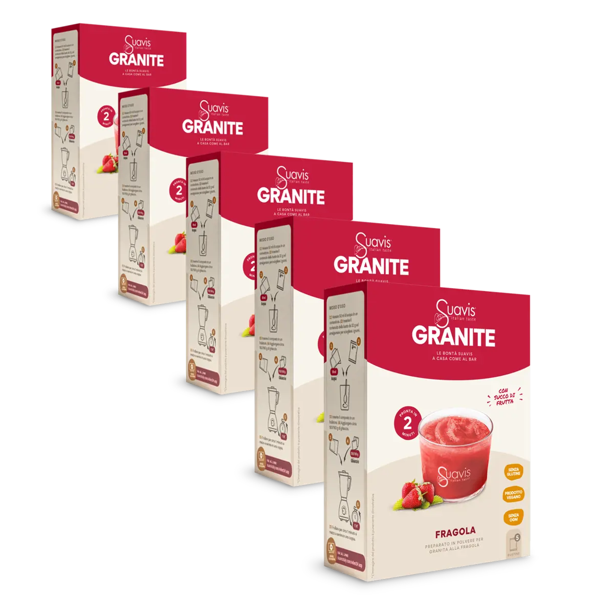 Suavis Granita Fraise Vrac En Boite Carton 160 G by Suavis