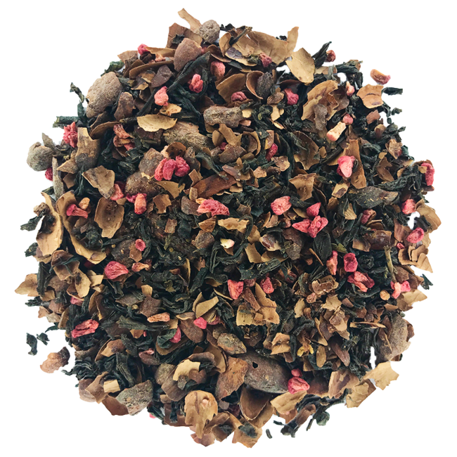 Secondo immagine del prodotto Tè Nero Bio in scatola di metallo - Un Rêve en Chocolat Chine - 100g by Origines Tea&Coffee