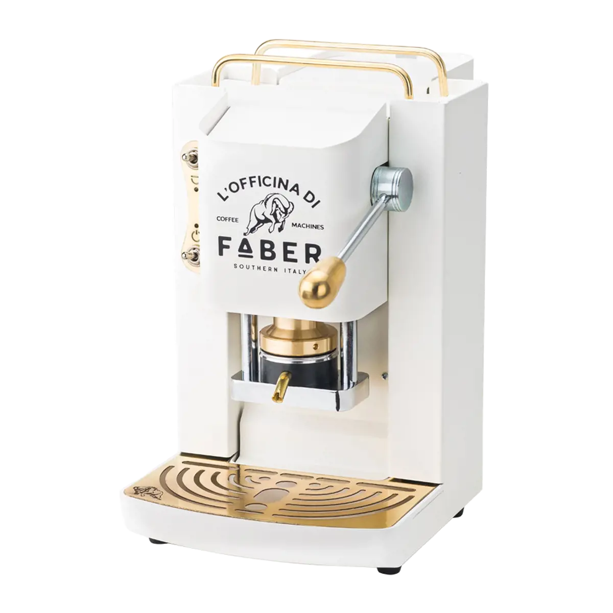 FABER Kaffeepadmaschine - Pro Deluxe Pure White Messing 1,3 l by Faber
