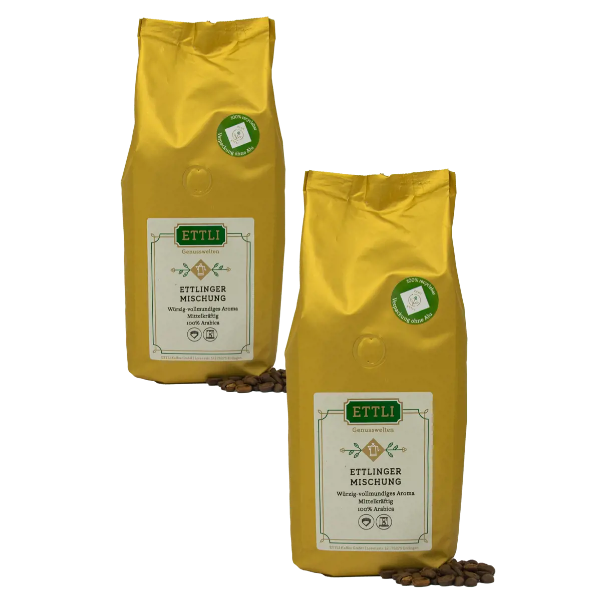 Kaffeebohnen - Ettlinger-Mischung - 500g by ETTLI Kaffee