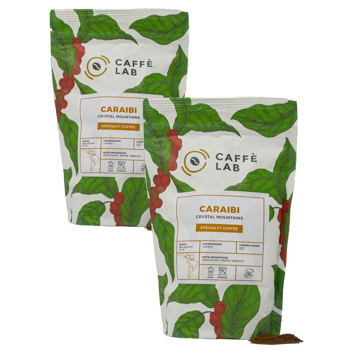 Caffè Caraibi - Espresso - Pack 2 × Macinatura Espresso Bustina 250 g