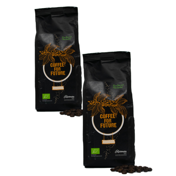 Café Coffee for Future Bio Café en Grains 1kg - Pack 2 × Grains Pochette 1 kg