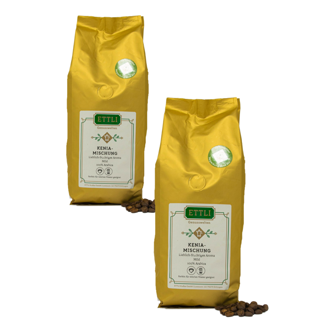 Caffè in grani - Miscela Kenya - 1kg by ETTLI Kaffee