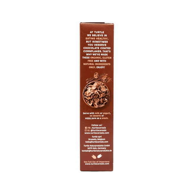 Quarto immagine del prodotto Cornflakes cioccolato al latte Bio & Senza glutine by Turtle