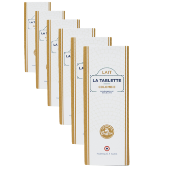 Single Origin Milchschokolade 55% - Kolumbien (25g) - Pack 6 × Tafel 25 g