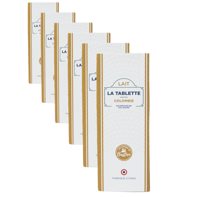 Tavoletta Pura Origine Colombia Latte 55% - 25g by Les copains de Bastien