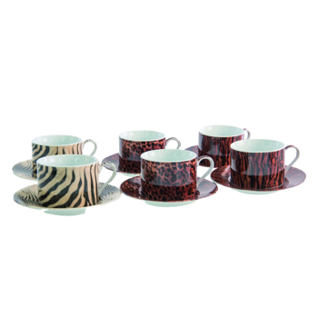 Aulica Tasses The Safari Lot De 6 - 