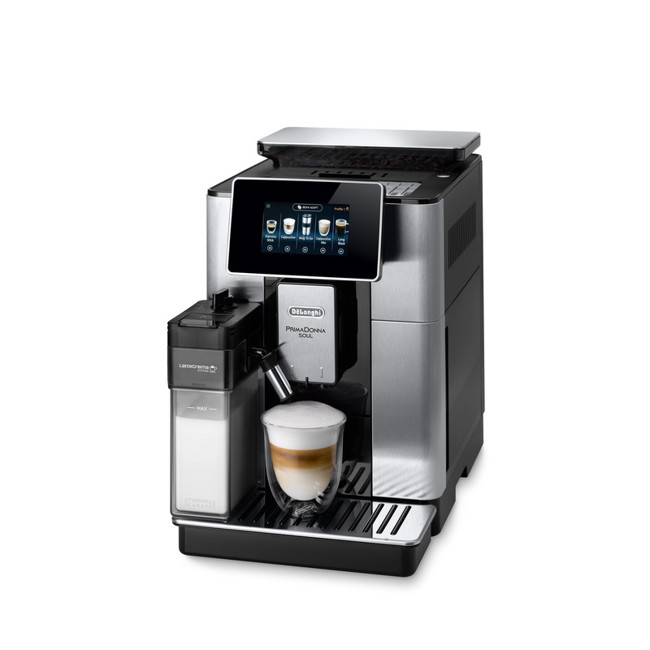 Secondo immagine del prodotto DELONGHI - Primadonna Soul ECAM610.75.MB - Grigio Nero - Macchina automatica per caffè (caraffa da caffé inclusa) by DeLonghi Italia